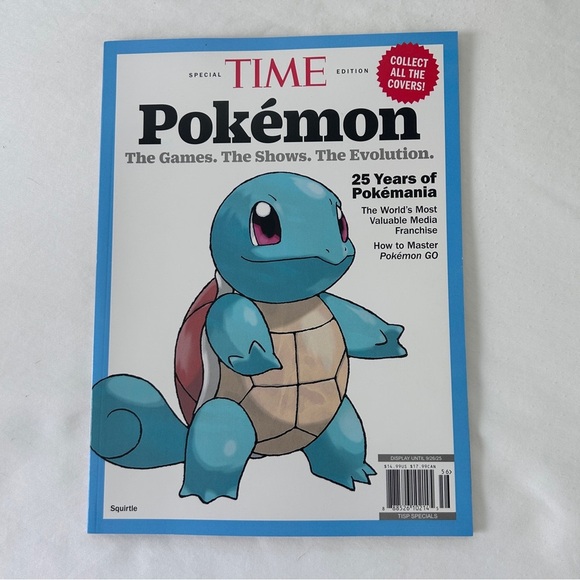 Pokemon Squirtle Time Magazine Special Edition 25 Years In America Unread - Picture 1 of 9